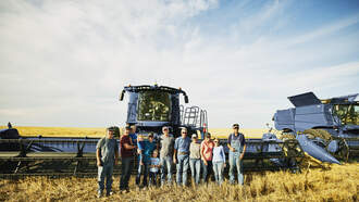 Farmers Rally To Help A Fallen Farmers Family.