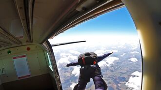 Watch: Plane Snags Skydiver's Parachute During Jump