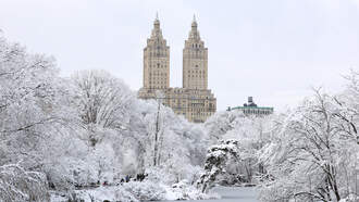 Snow Blankets New York City, Up To 6 Inches In Some Areas; Cleanup Begins