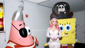 Ice Spice Hangs Out With SpongeBob