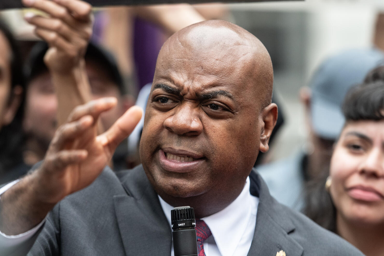 Newark Mayor Ras Baraka Attends Court Hearing After Arrest At ICE Facility