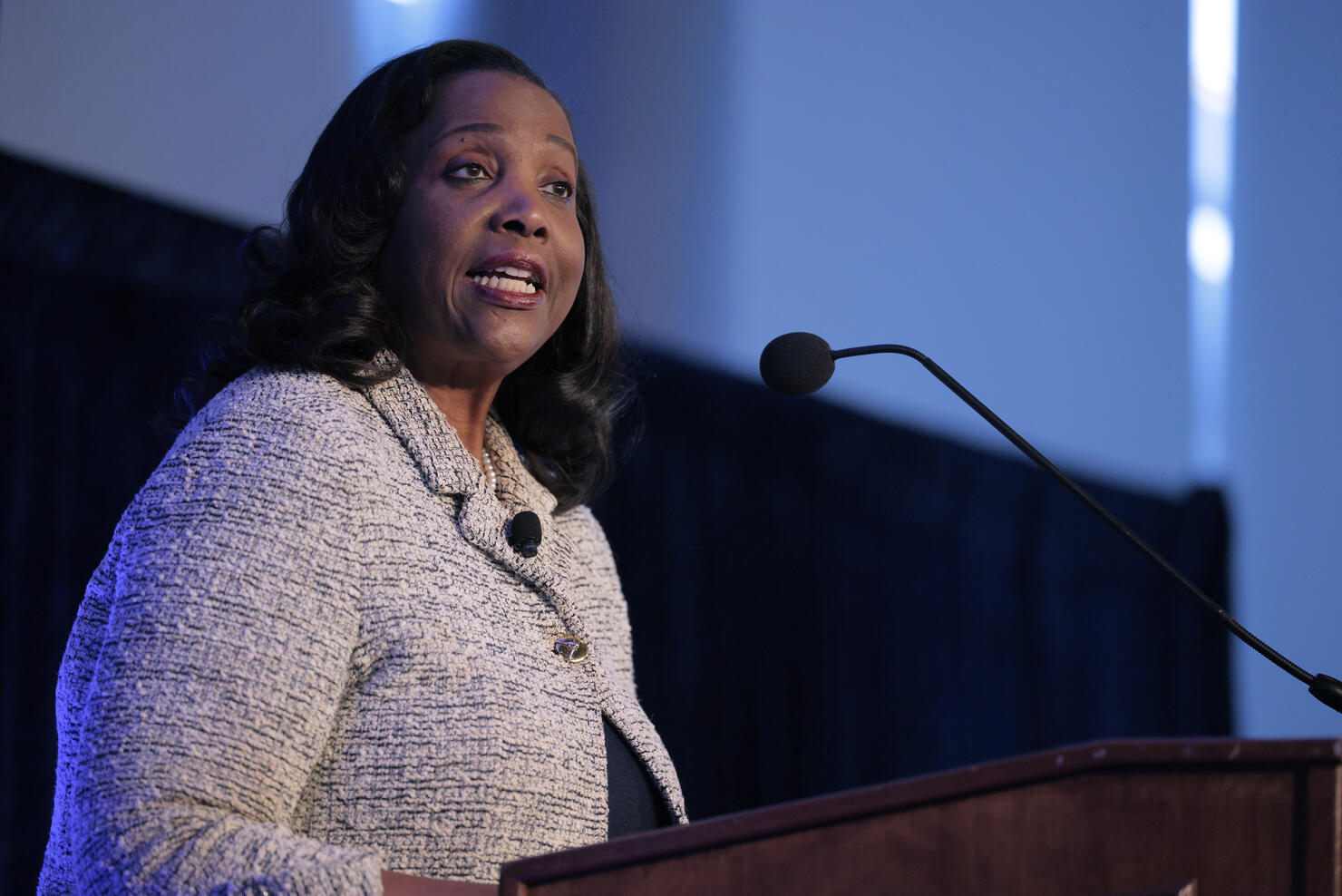 Federal Reserve Board Governor Lisa Cook Speaks At Georgetown University