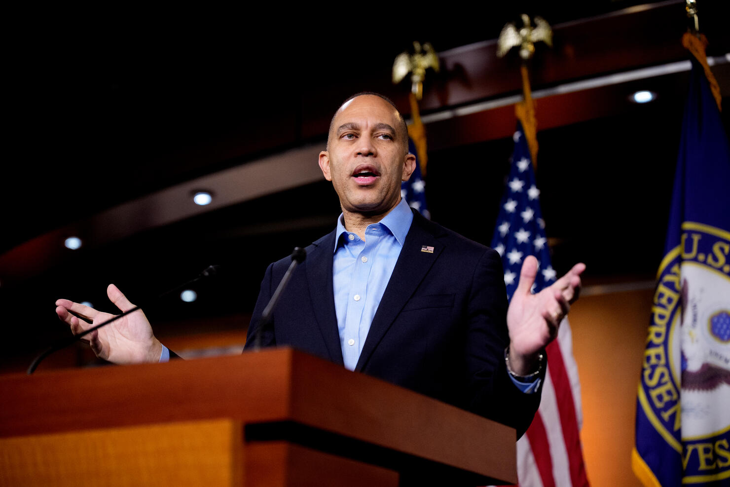 House Minority Leader Jeffries Holds Capitol Hill Press Conference