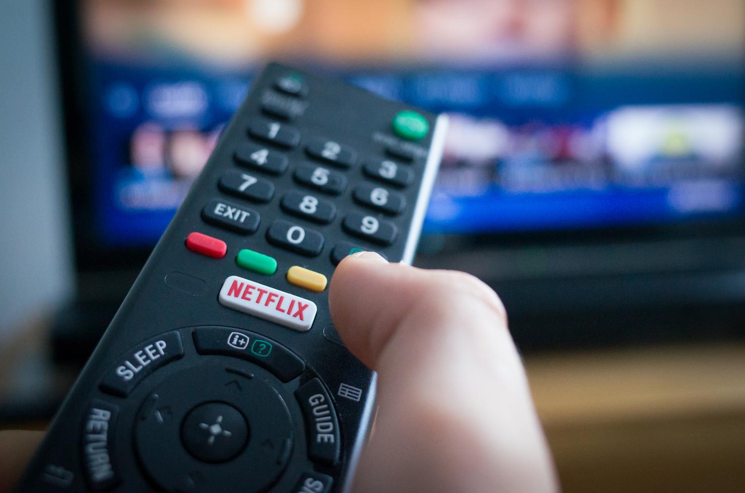 TV Remote Control with Netflix Button