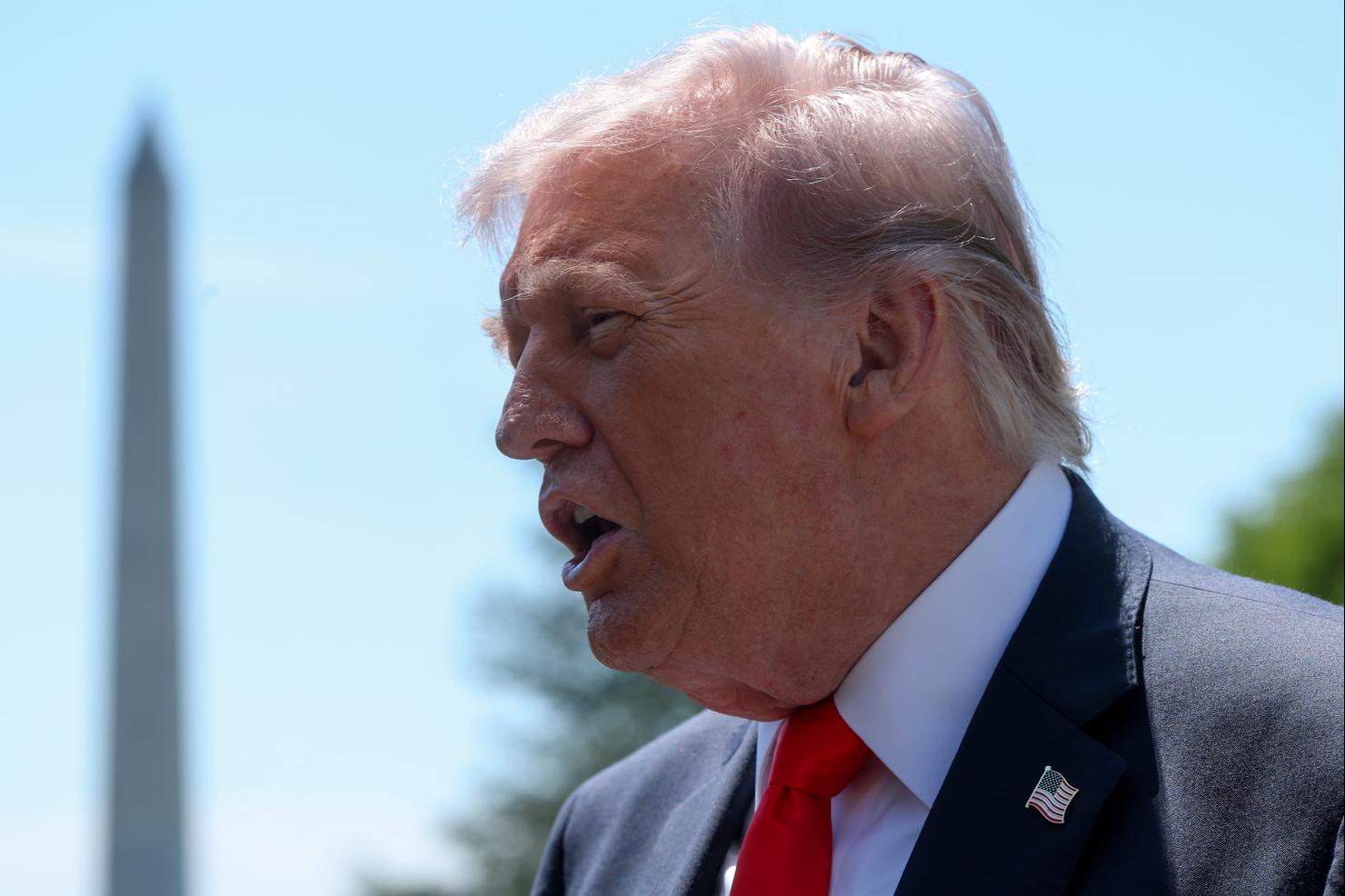 President Trump Departs Washington For Weekend In Florida