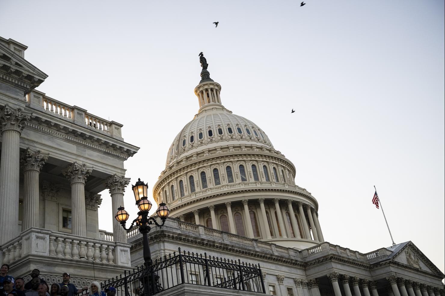 Speaker Johnson Leads Candlelight Vigil On Capitol Steps During National Police Week