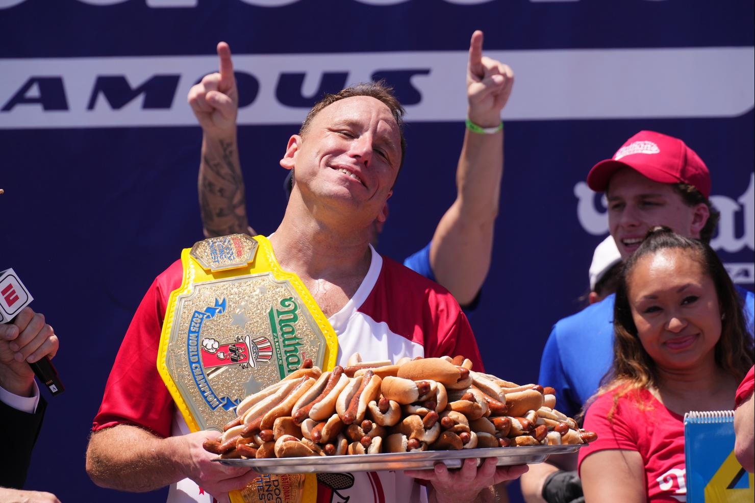 Nathan's Annual Fourth Of July Hot Dog Eating Contest Held In Coney Island