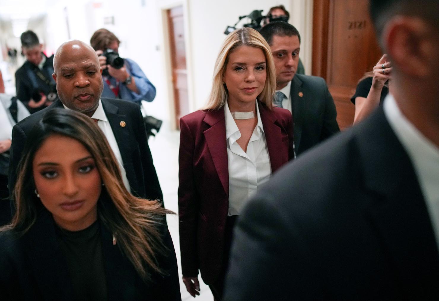 Pam Bondi Interviewed Behind Closed Doors For House Epstein Probe
