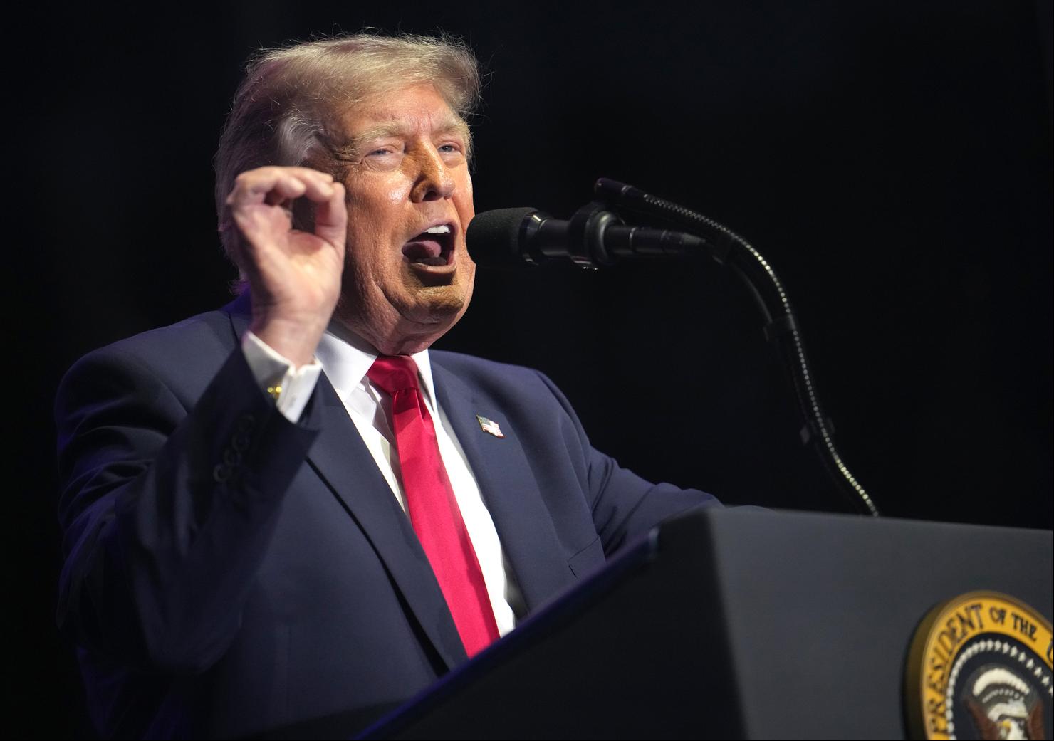President Trump Holds Rally In Washington DC Ahead Of America's 250th Anniversary