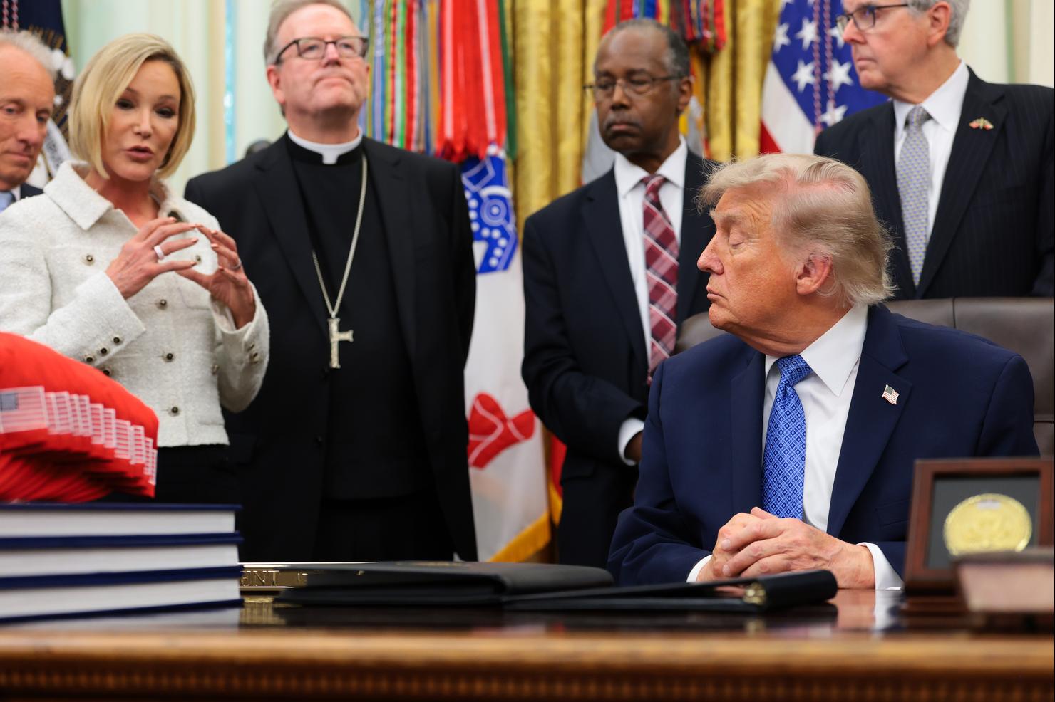 President Trump Receives White House Religious Liberty Commission Report