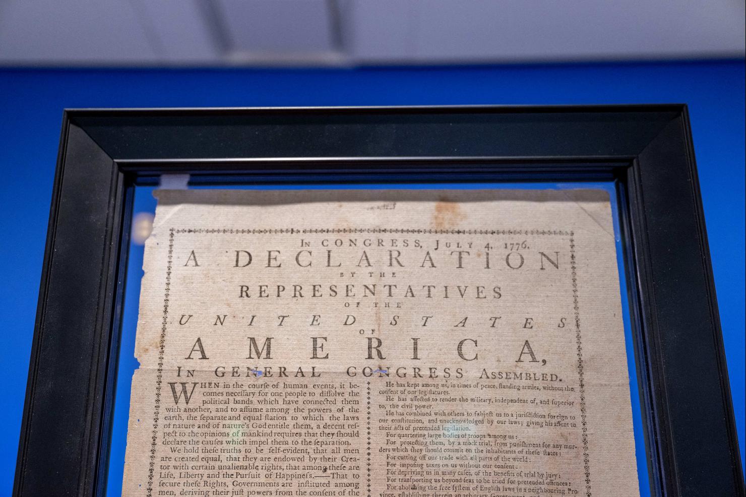 US-AUCTION-DECLARATION OF INDEPENDENCE
