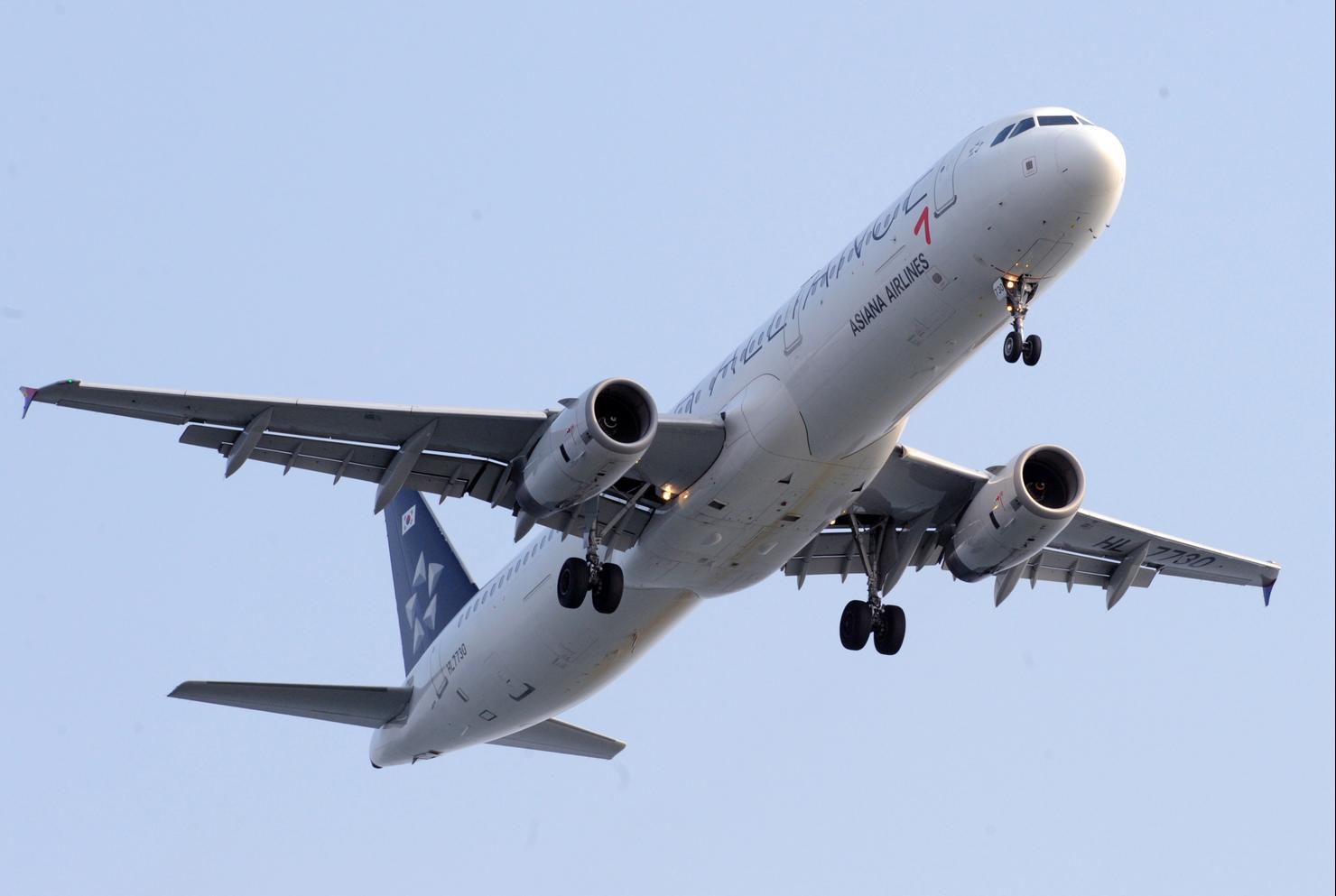 An Asiana Airlines lands at Incheon Inte