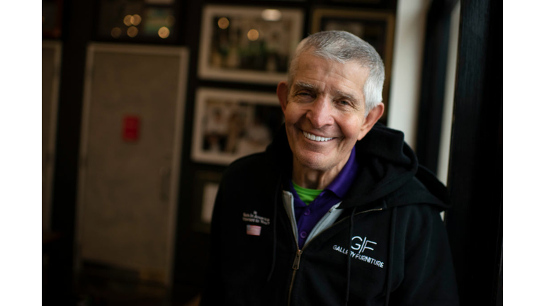Houston business owner Jim Mattress Mack McIngvale poses for a portrait at his store Gallery Furniture.