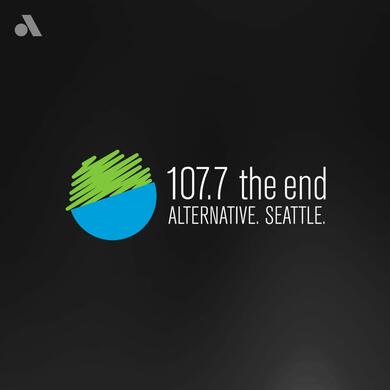 107.7 The End logo