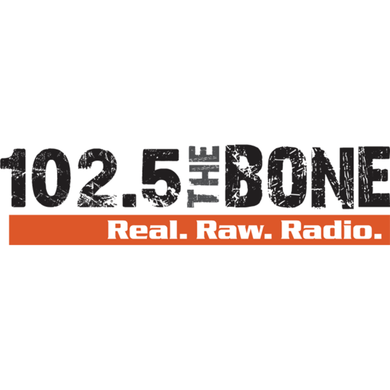 102.5 The Bone logo