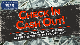 Check In, Cash Out - You have 9 Chances to Win $1,000 Each Weekday!