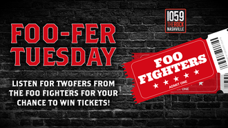 Win Foo Fighters tickets every Tuesday in November!!