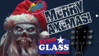 Merry Axemas Brought to you by Evins Glass!