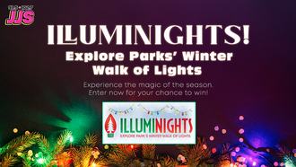 Win a Family 4-Pack of Tickets to ILLUMINIGHTS at Explore Park From 93.5/102.7 JJS!🎄