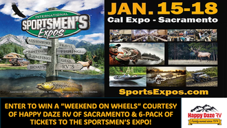 Enter To Win A "Weekend On Wheels" - 4-Day RV Rental + 6 Tickets For The International Sportsmen's Expo!