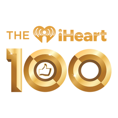 The iHeart100 logo