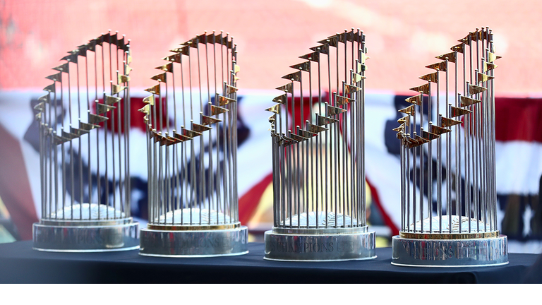 boston red sox world series trophies