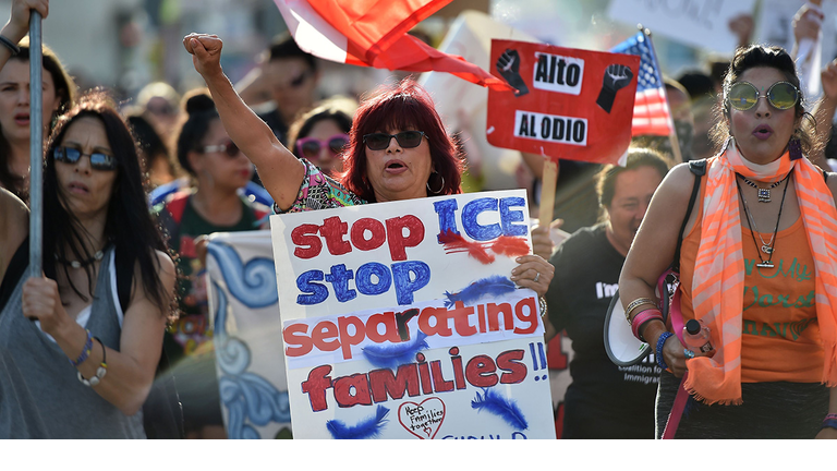 immigration border protest separation migrant children