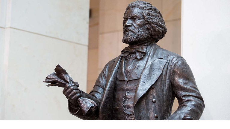 It could have just been people vandalizing a statue without even knowing anything about Frederick Douglass.