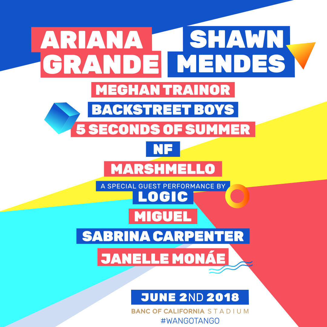 Lineup for 2018 iHeartRadio Wango Tango by AT&T