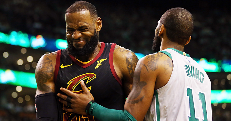 kyrie irving lebron james boston celtics basketball nba