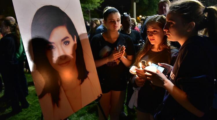 the Vigil For Cristina Grimmie at Evesham Memorial Complex on June 13, 2016 in Evesham, Ne