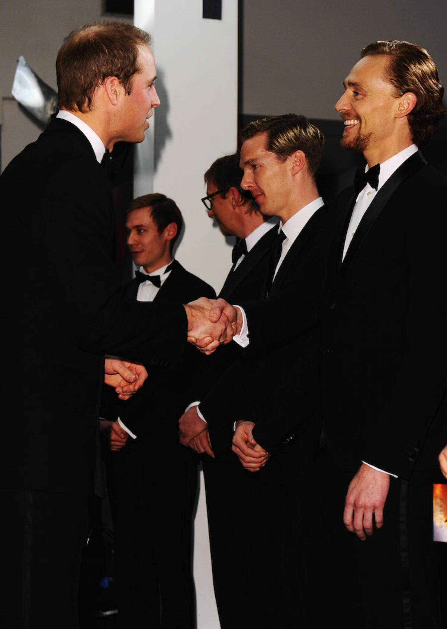 Prince William & Tom Hiddleston at the UK premiere of 2012 film 'War Horse.'