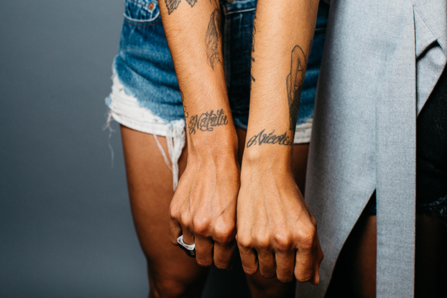 Natalie and Nicole Name tattoos