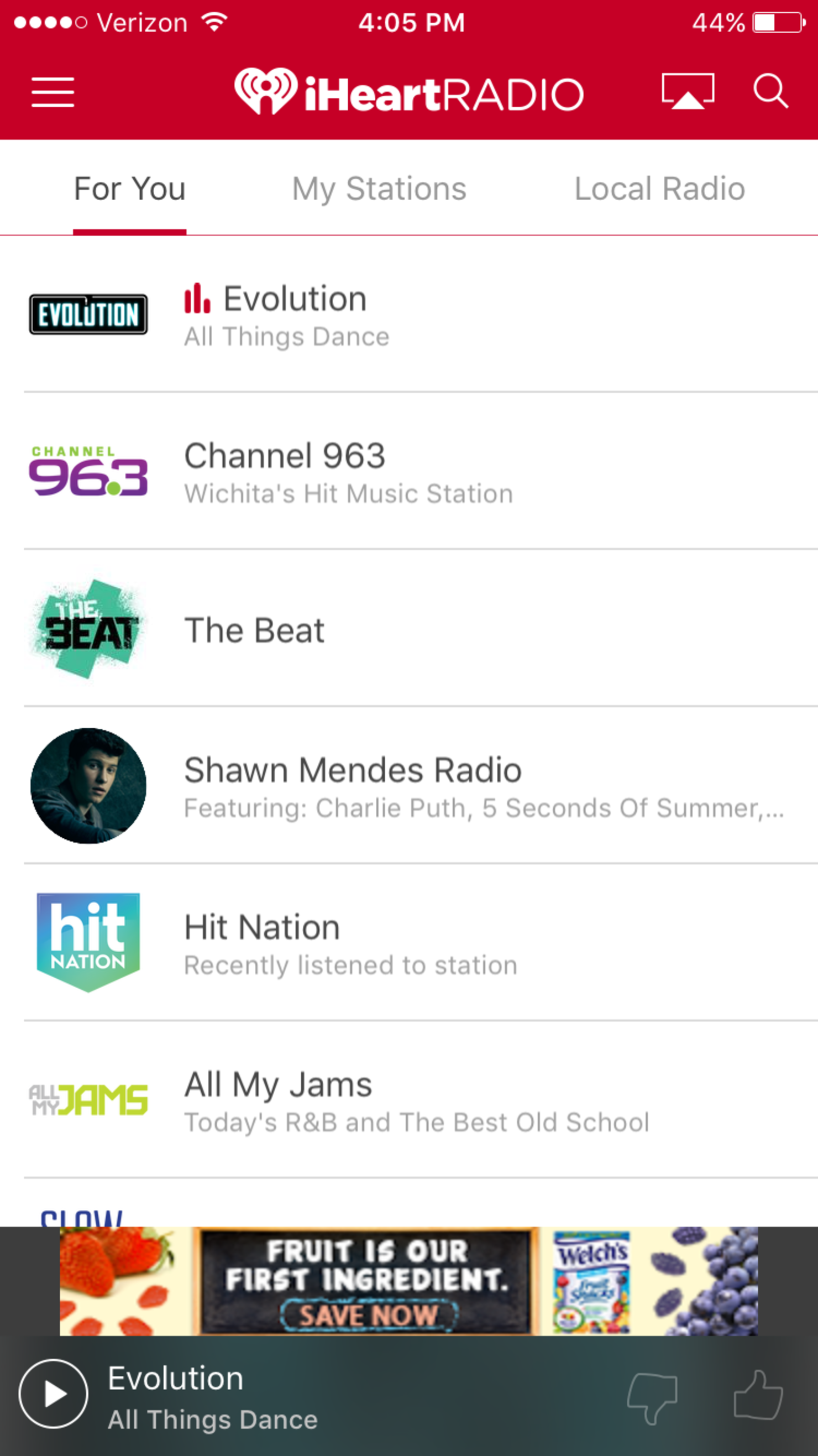 iHeart Homepage