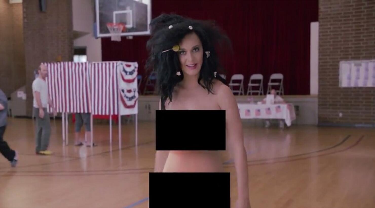 Katy Perry Strips Bare-Naked To Vote In Funny Or Die Skit (VIDEO) | iHeart