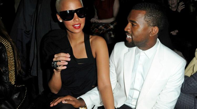 PARIS - JANUARY 26:  Kanye West and Amber Rose attend the Givenchy Fashion Show during Paris Fashion Week Haute Couture S/S 2010  on January 26, 2010 in Paris, France.  (Photo by Pascal Le Segretain/Getty Images)