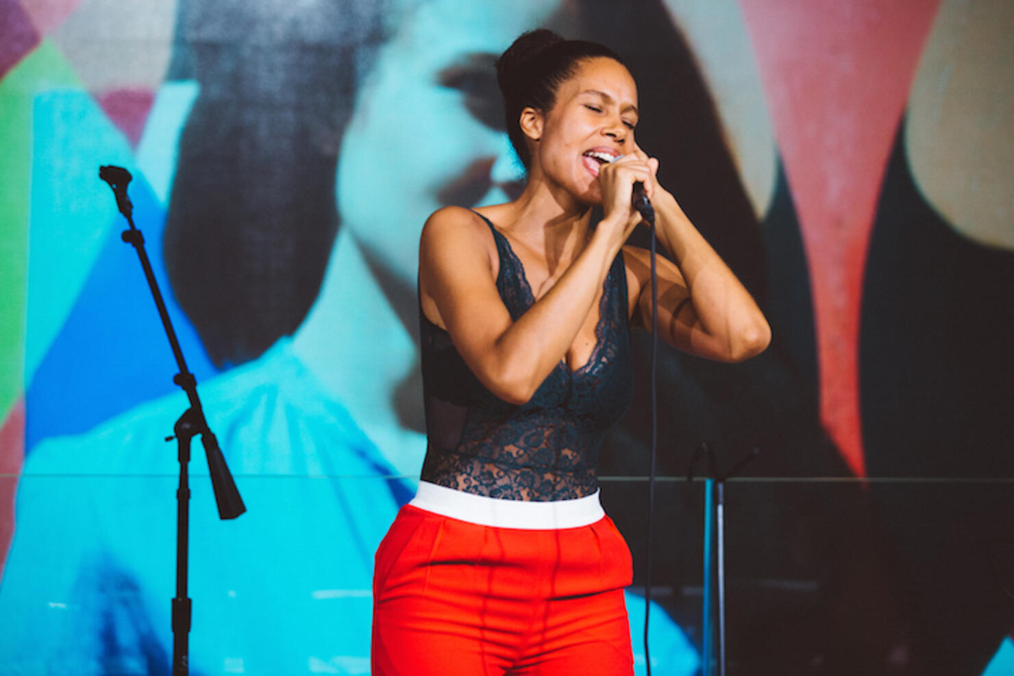 Sophia Bastian performs at iHeartRadio