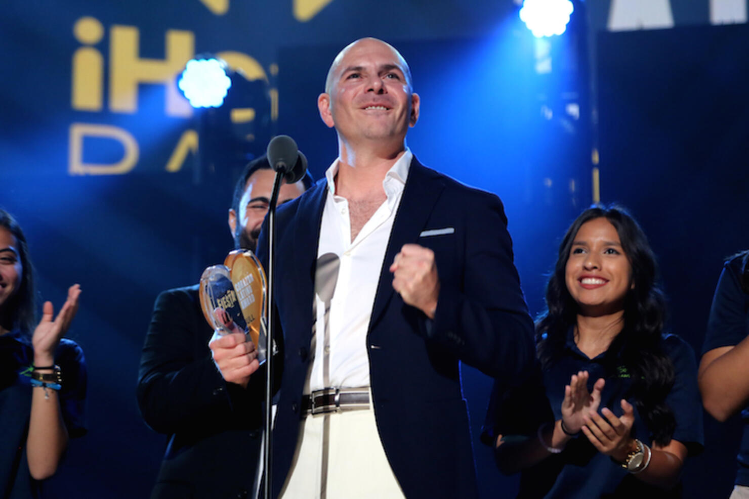 Pitbull Receives Inaugural iHeartRadio Premio Corazon Latino Award iHeart