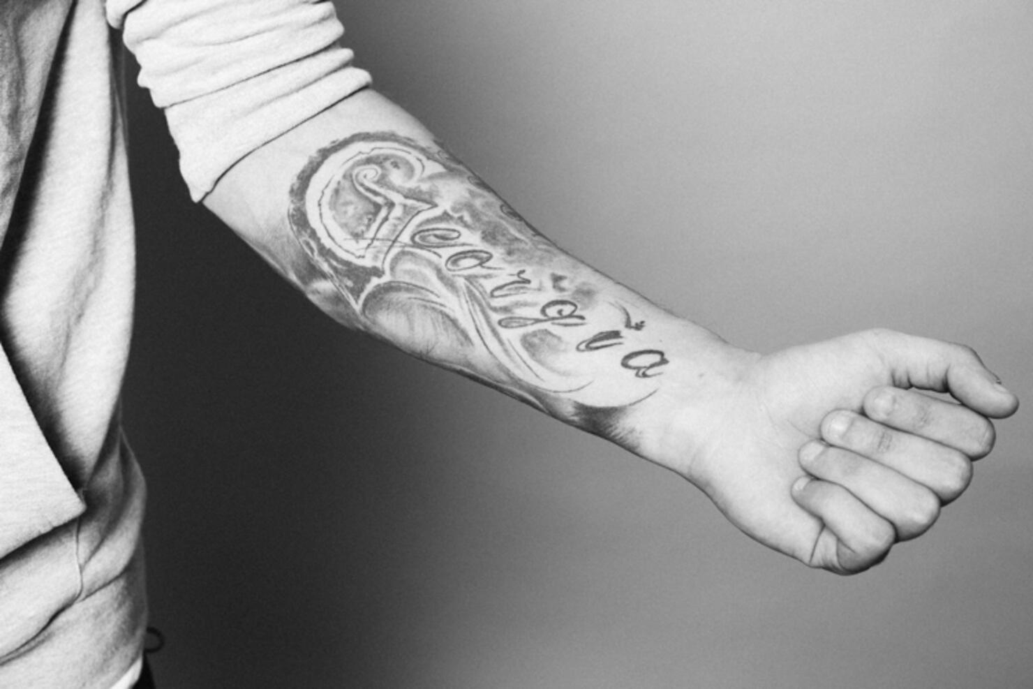Georgia Graffiti Tattoo on Kane Brown's Left Forearm