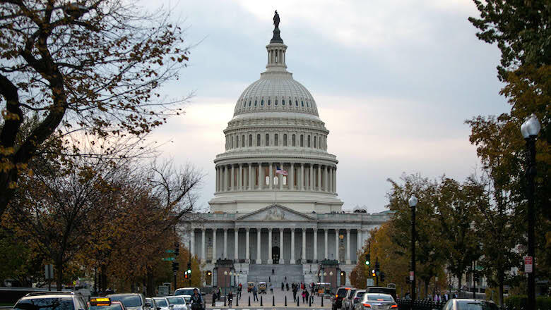 WASHINGTON, DC - NOVEMBER 08: The Capitol Building is pictured on November 8, 2016 in Washington, DC. Americans today will choose between Republican presidential candidate Donald Trump and Democratic presidential candidate Hillary Clinton as they go to th