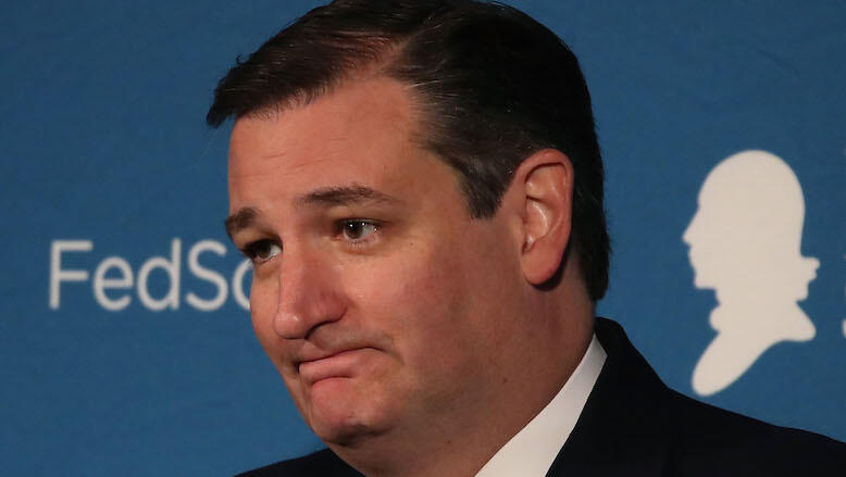 WASHINGTON, DC - NOVEMBER 18:  Sen. Ted Cruz, (R-TX), , speaks at the Federalist Society, 2016 National Lawyers Convention at the Mayflower Hotel, on November 18, 2016 in Washington, DC.  (Photo by Mark Wilson/Getty Images)