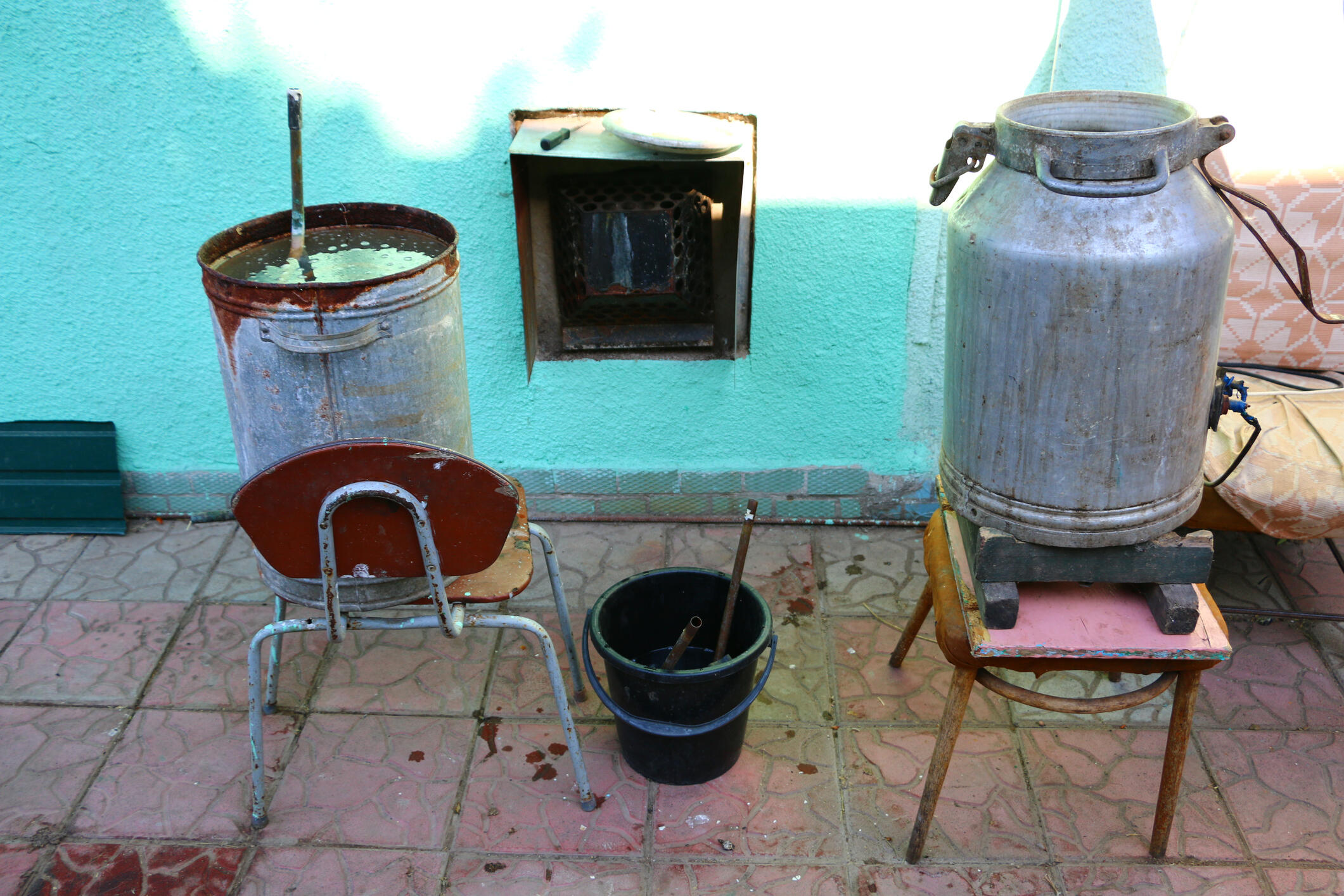 old technology of making alcohol: homemade vodka, brandy, whiskey, moonshine.