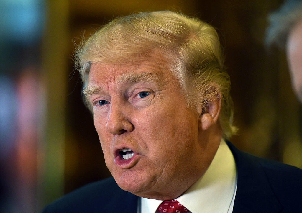 President-elect Donald Trump speaks to the media at Trump Tower January 9, 2017 in New York. / AFP / TIMOTHY A. CLARY        (Photo credit should read TIMOTHY A. CLARY/AFP/Getty Images)