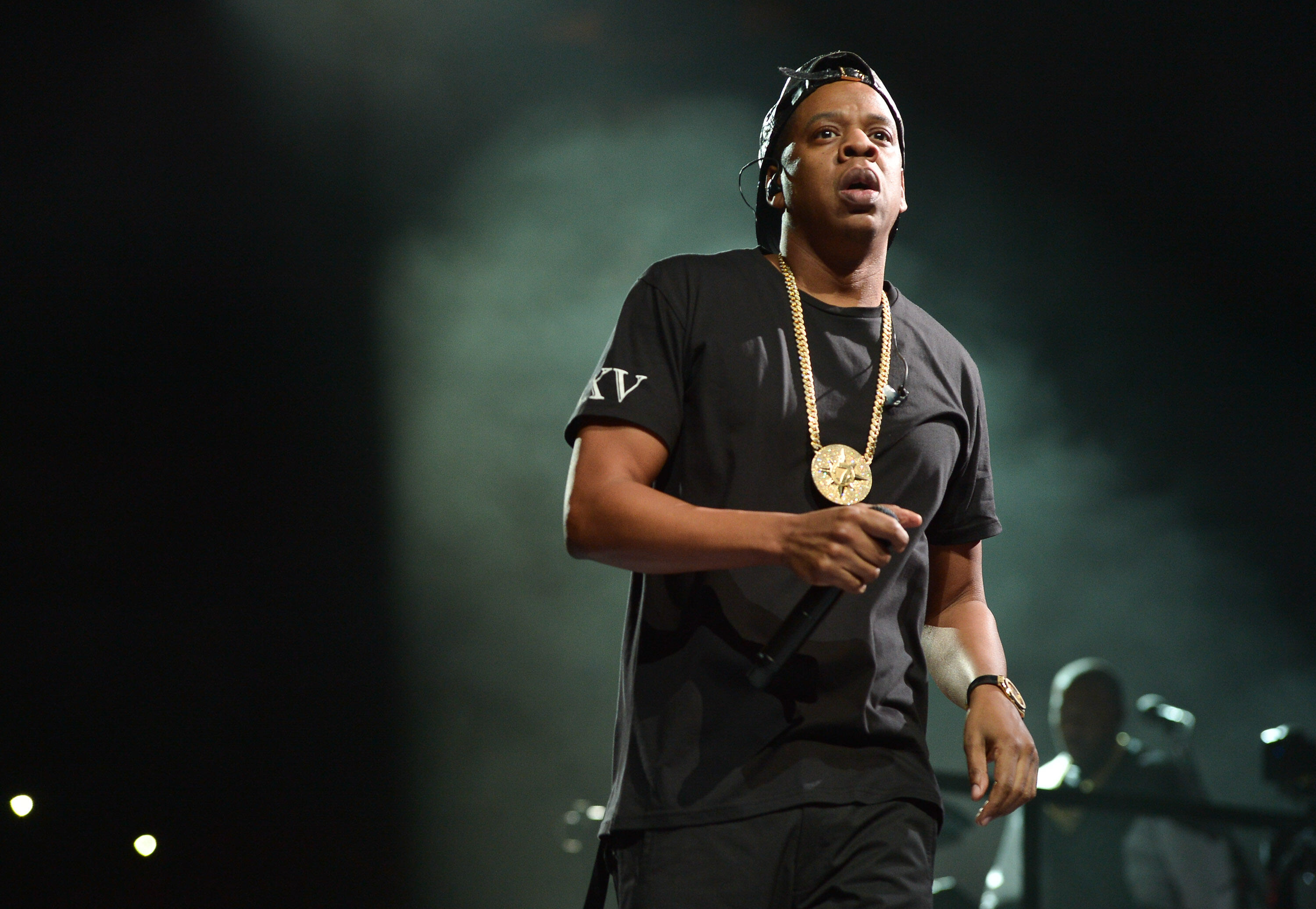 TORONTO, ON - JANUARY 27:  Jay Z performs on stage at Air Canada Centre during his Magna Carter World Tour on January 27, 2014 in Toronto, Canada.  (Photo by George Pimentel/WireImage)