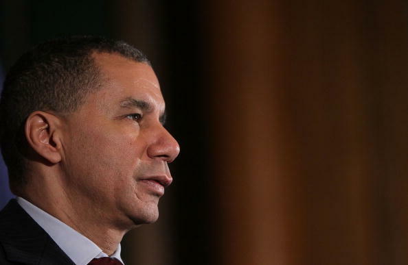 NEW YORK - MARCH 08:  New York Governor David Paterson speaks during a town hall meeting at Borough Hall March 8, 2010 in the Brooklyn borough of New York City. The embattled governor took questions on the sputtering economy and the 2010-2011 state budget