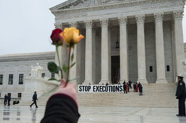 US-POLITICS-DEATH PENALTY-PROTEST