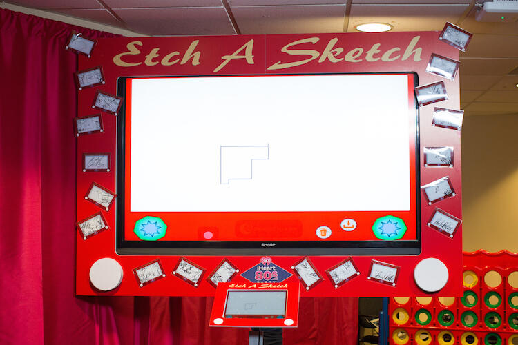 Giant Etch a Sketch - PartyWorks Interactive