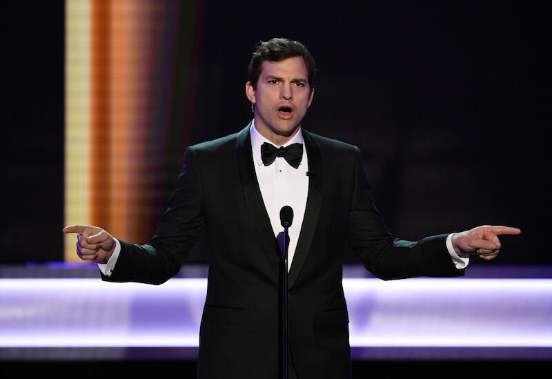 LOS ANGELES, CA - JANUARY 29:  Actor Ashton Kutcher speaks onstage during The 23rd Annual Screen Actors Guild Awards at The Shrine Auditorium on January 29, 2017 in Los Angeles, California. 26592_014  (Photo by Kevin Winter/Getty Images )