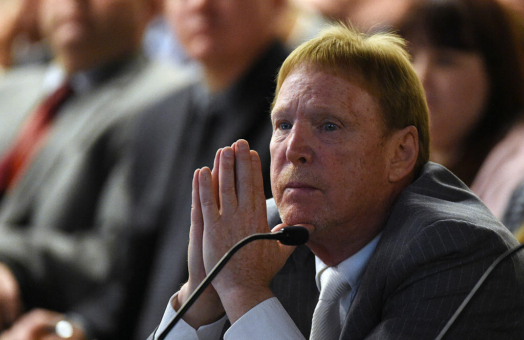 LAS VEGAS, NV - APRIL 28:  Oakland Raiders owner Mark Davis attends a Southern Nevada Tourism Infrastructure Committee meeting at UNLV on April 28, 2016 in Las Vegas, Nevada. Davis told the committee he is willing to spend USD 500 million as part of a deal to move the team to Las Vegas if a proposed USD 1.3 billion, 65,000-seat domed stadium is built by casino magnate Sheldon Adelson's Las Vegas Sands Corp. and real estate agency Majestic Realty, possibly on a vacant 42-acre lot a few blocks east of the Las Vegas Strip recently purchased by UNLV.  (Photo by Ethan Miller/Getty Images)