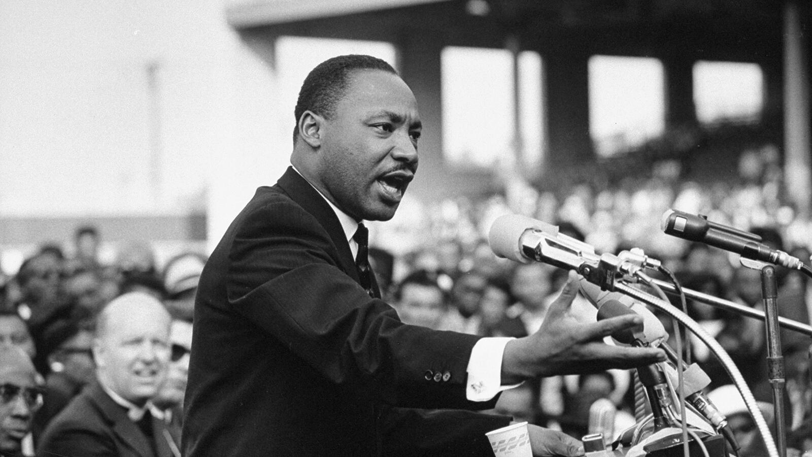 Rev. Dr. Martin Luther King Jr. speaking.  (Photo by Julian Wasser//Time Life Pictures/Getty Images)
